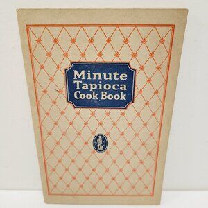 Vtg RECIPE BOOK Color Illustrated Minute Tapioca Cookbook 1923 Pudding